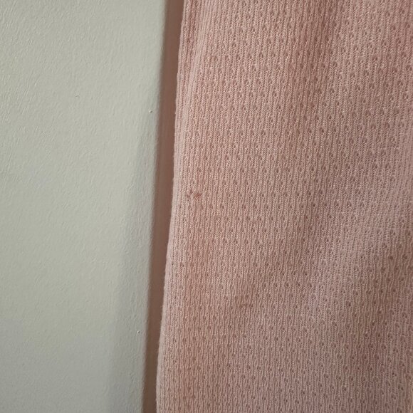Vintage Juicy Couture Y2K Pink Thermal Waffle Knit Long Sleeve Top - Picture 4 of 4